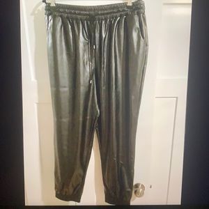Express Faux Leather Jogger